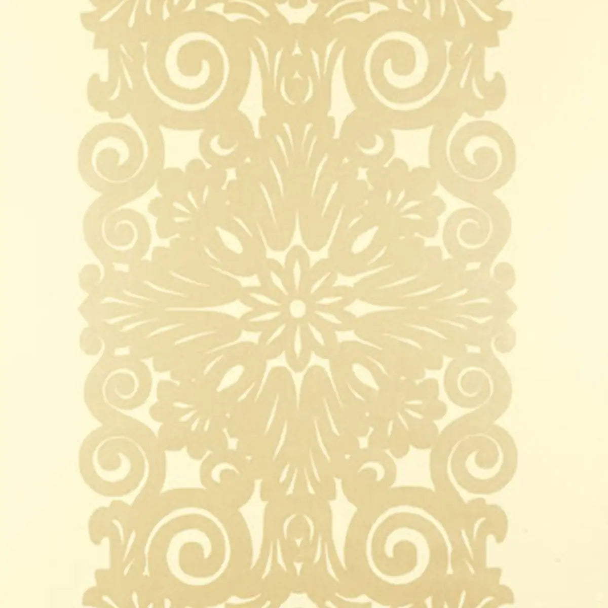 Graphic Panel Stripe Wallpaper - Champagne Shimmer