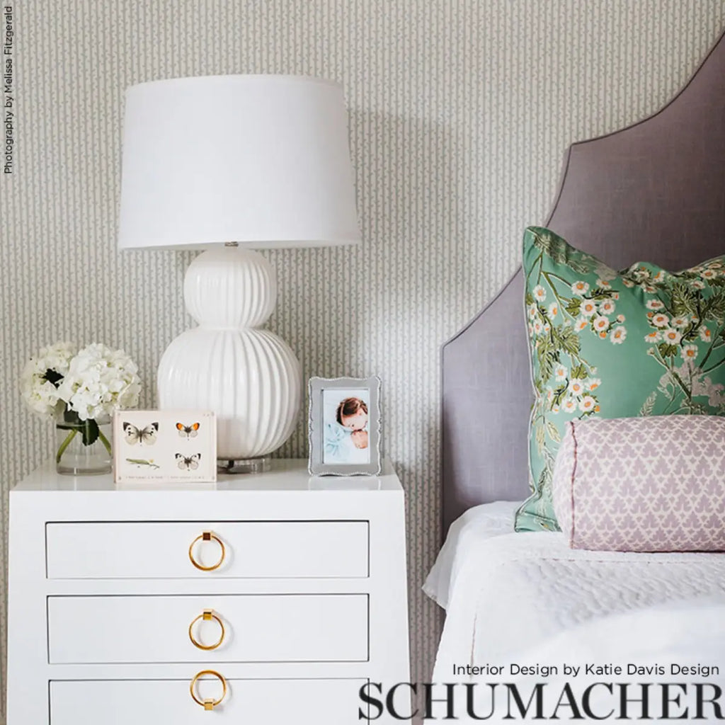 Twig Stripe Wallpaper in an interior setting