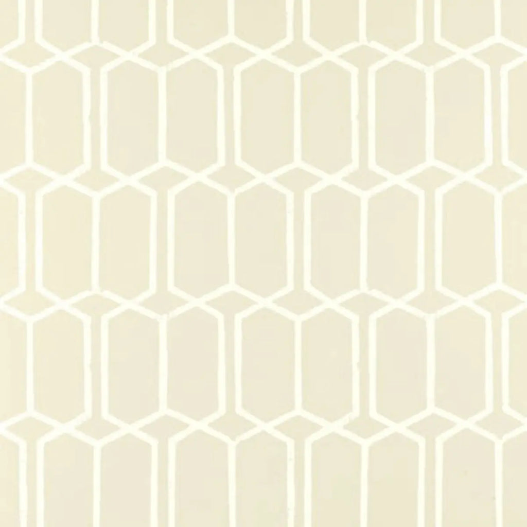 Modern Trellis Wallpaper - Alabaster