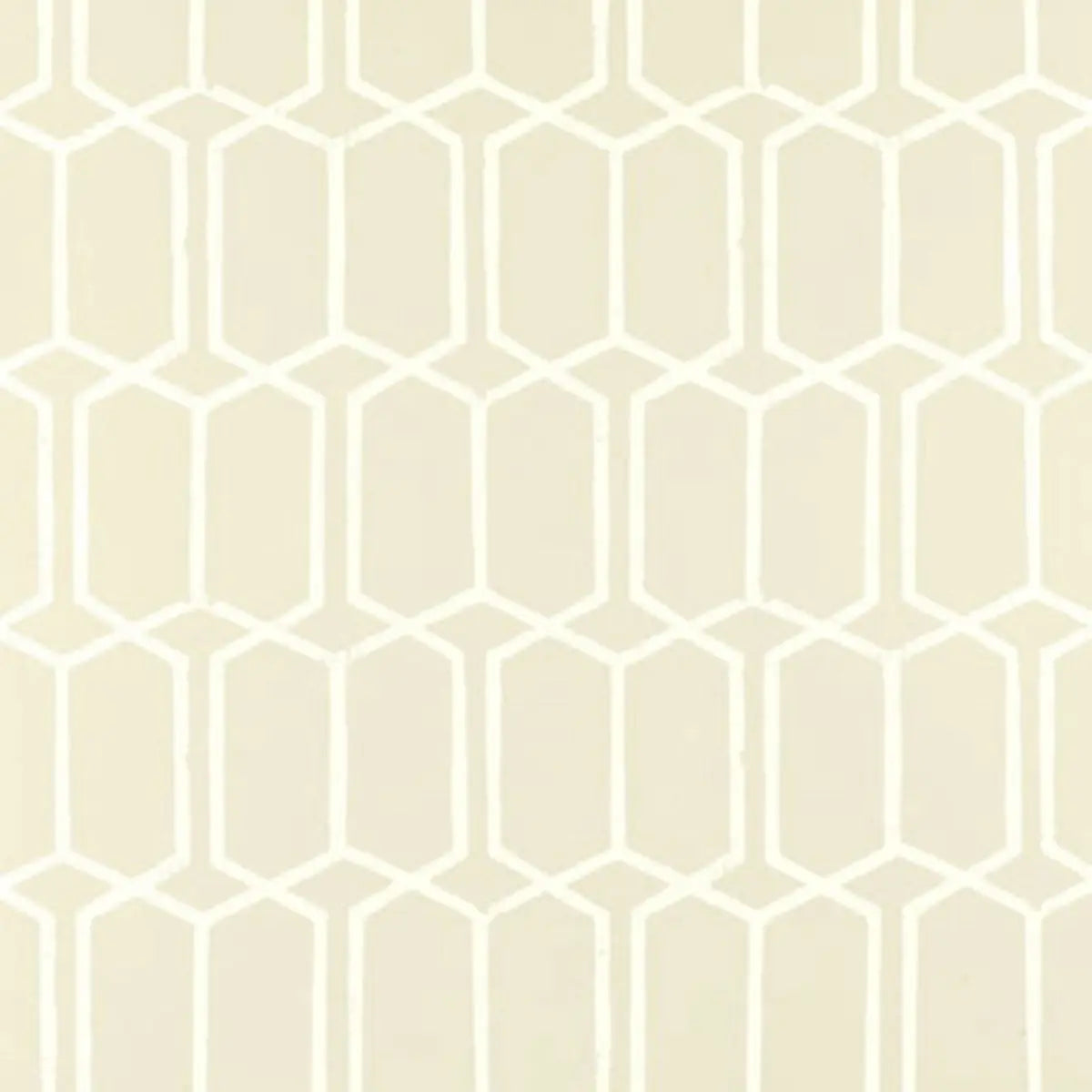 Modern Trellis Wallpaper - Alabaster