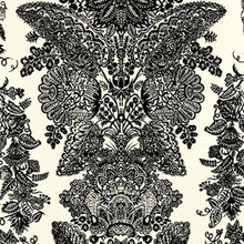 Load image into Gallery viewer, Lace Wallpaper - Black &amp; Ivory