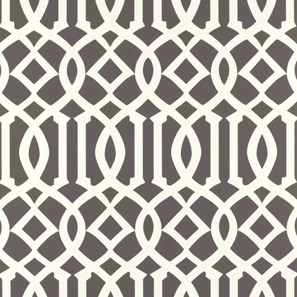 Imperial Trellis Wallpaper - Charcoal