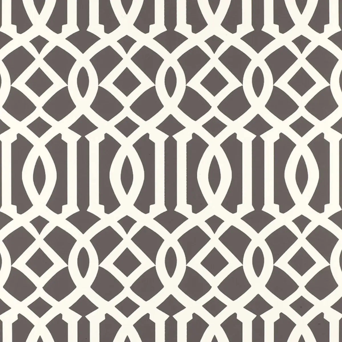 Imperial Trellis Wallpaper - Charcoal