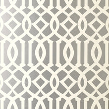 Load image into Gallery viewer, Imperial Trellis Wallpaper - Silver