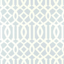 Load image into Gallery viewer, Imperial Trellis Wallpaper - Soft Aqua