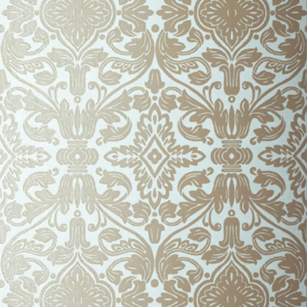 Varenna Damask Wallpaper in an interior setting