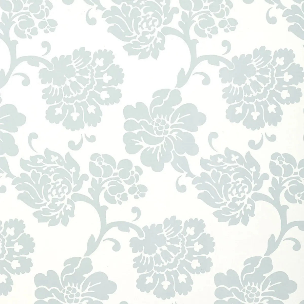 Albero Floreale Damask Wallpaper in an interior setting