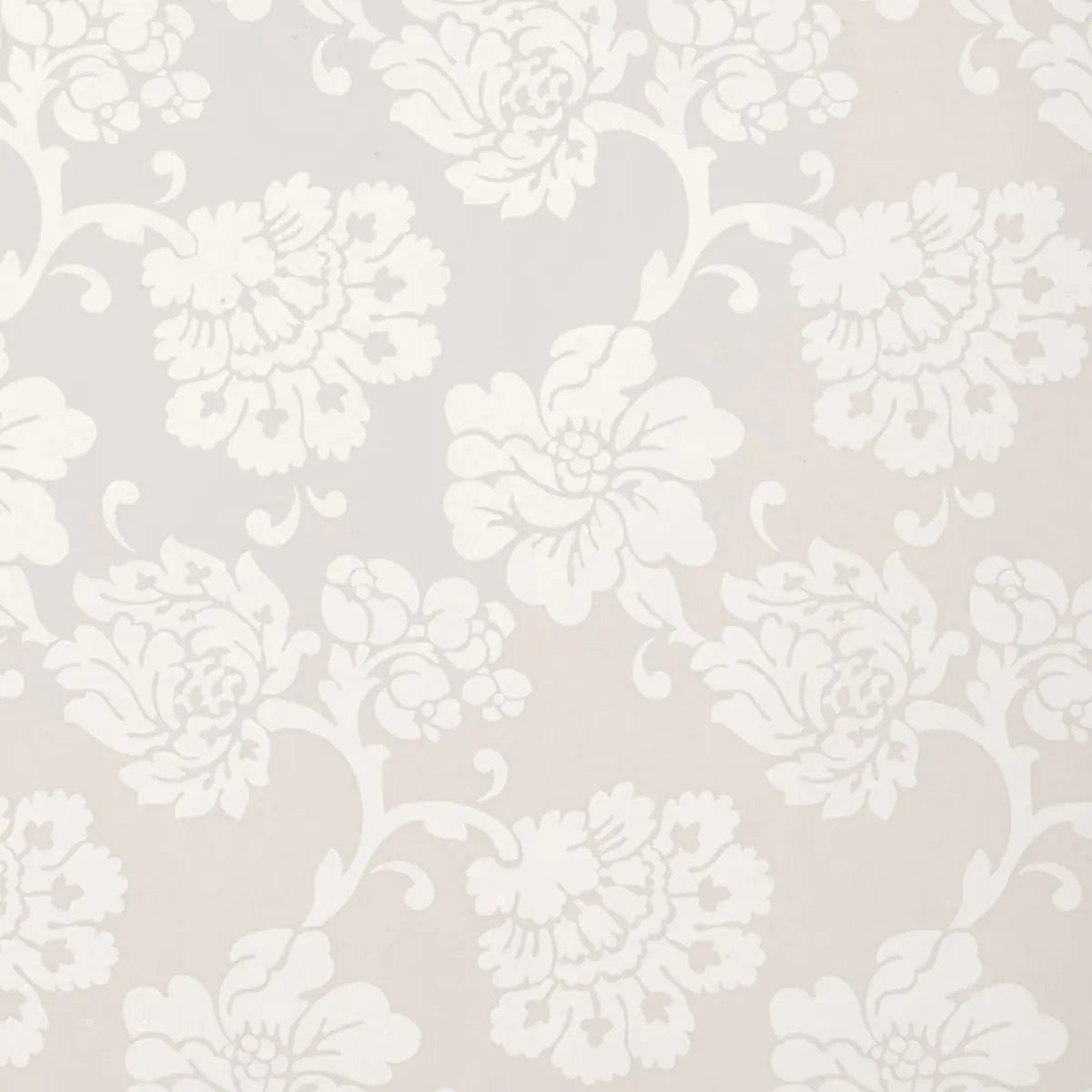 Albero Floreale Damask Wallpaper - Grey