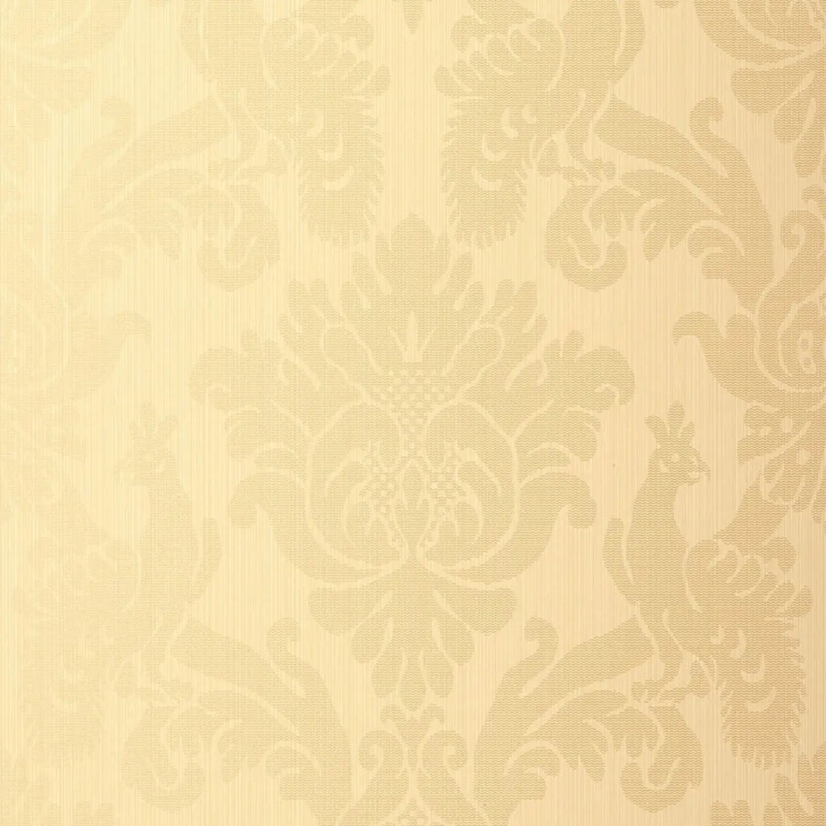 Valette Strie Damask Wallpaper - Champagne