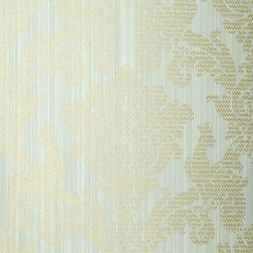 Valette Strie Damask Wallpaper in an interior setting