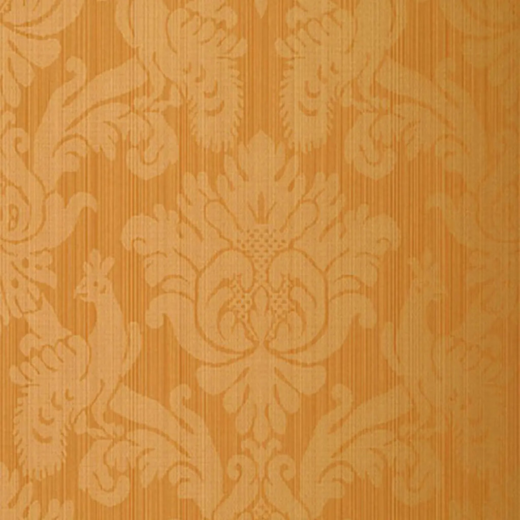 Valette Strie Damask Wallpaper - Terracotta