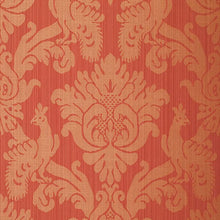 Load image into Gallery viewer, Valette Strie Damask Wallpaper - Garnet
