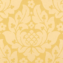 Load image into Gallery viewer, Fiore Damask Wallpaper - Buttercup