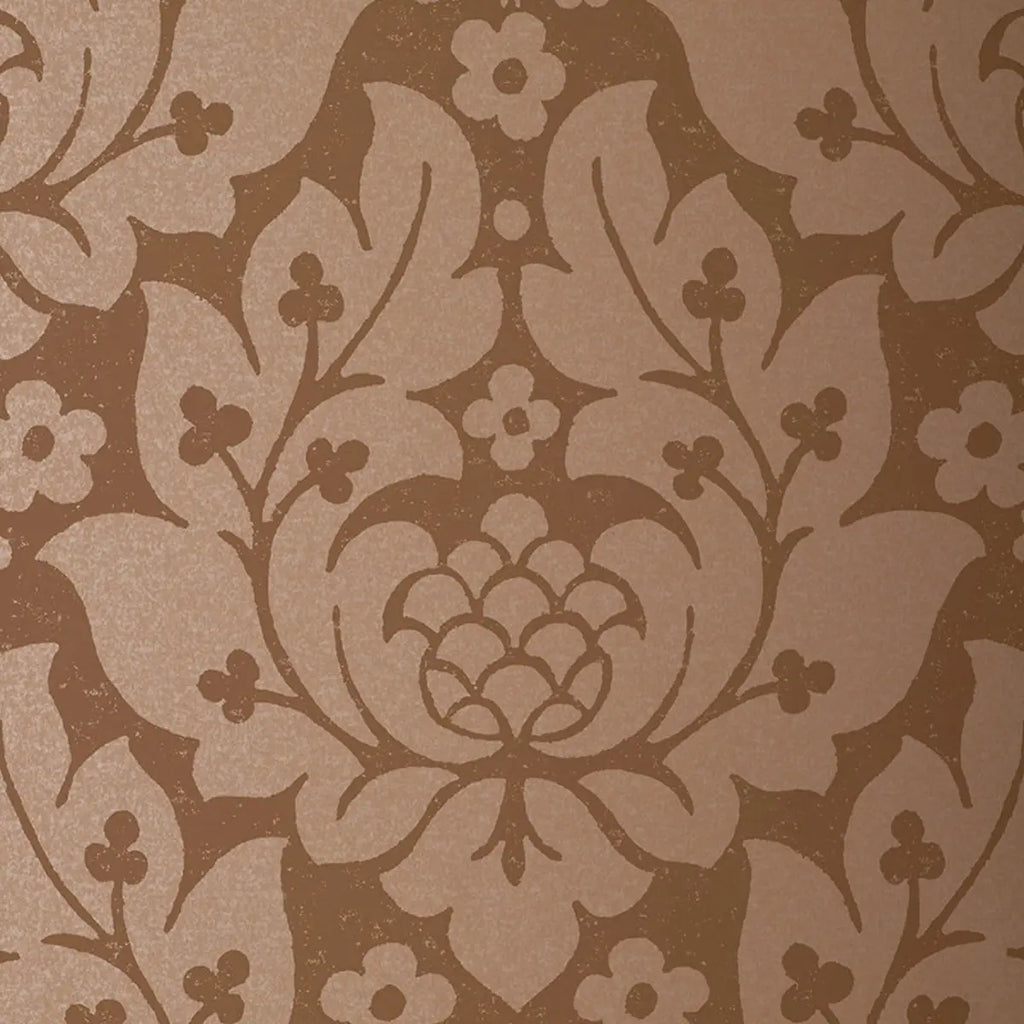 Fiore Damask Wallpaper in an interior setting