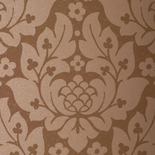 Load image into Gallery viewer, Fiore Damask Wallpaper in an interior setting