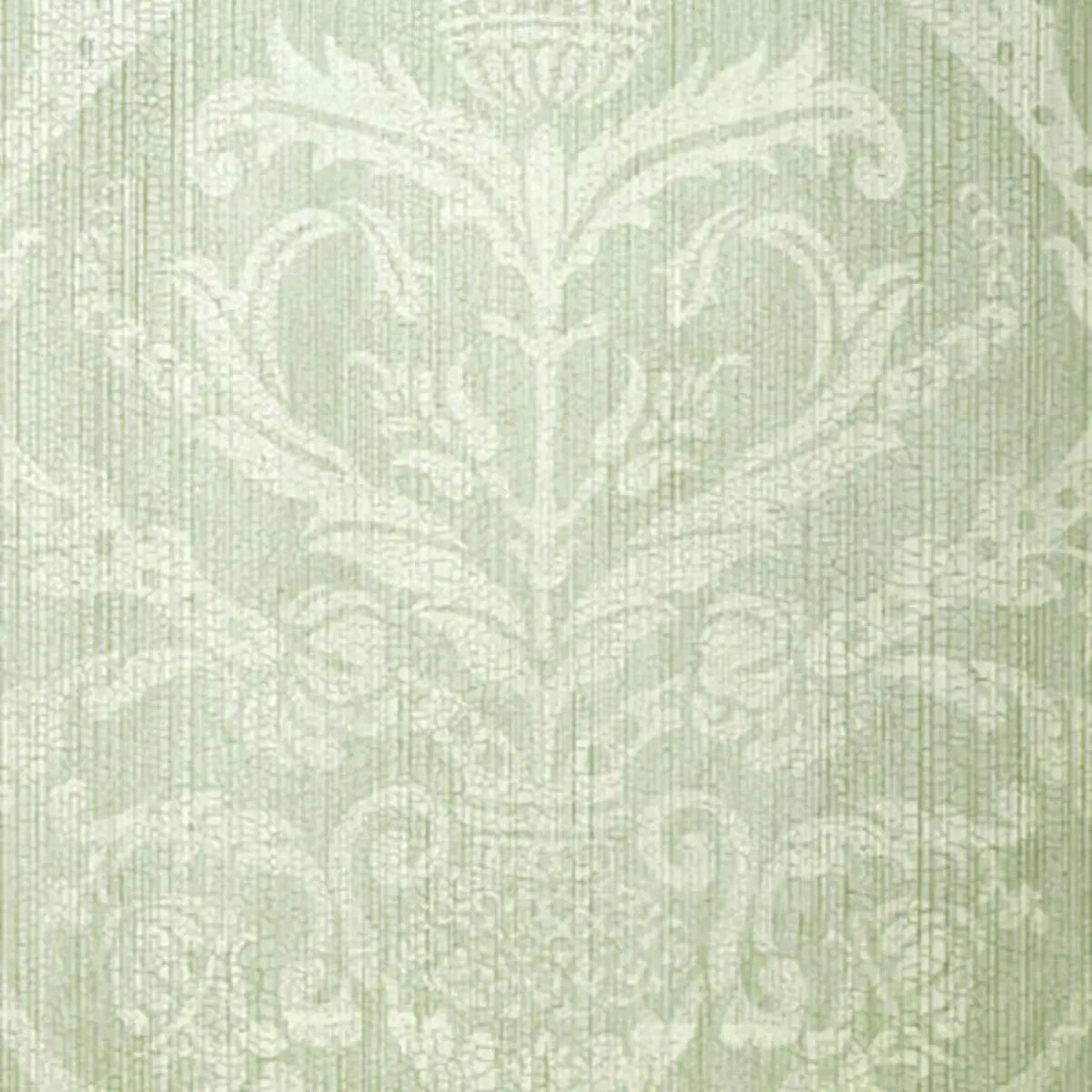 Masaccio Damask Wallpaper - Aqua