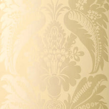 Load image into Gallery viewer, Montebello Damask Wallpaper in an interior setting