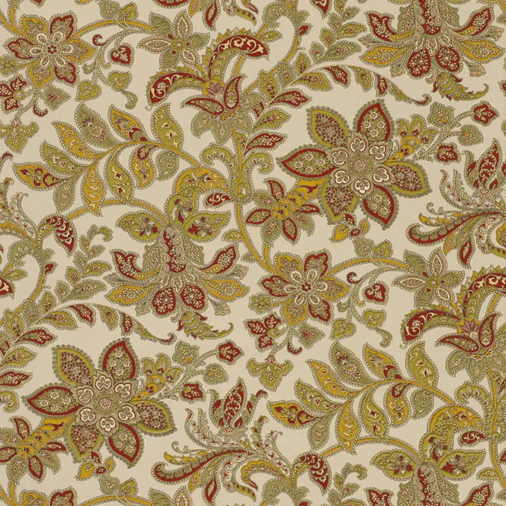 Corsini Paisley Wallpaper - Patina