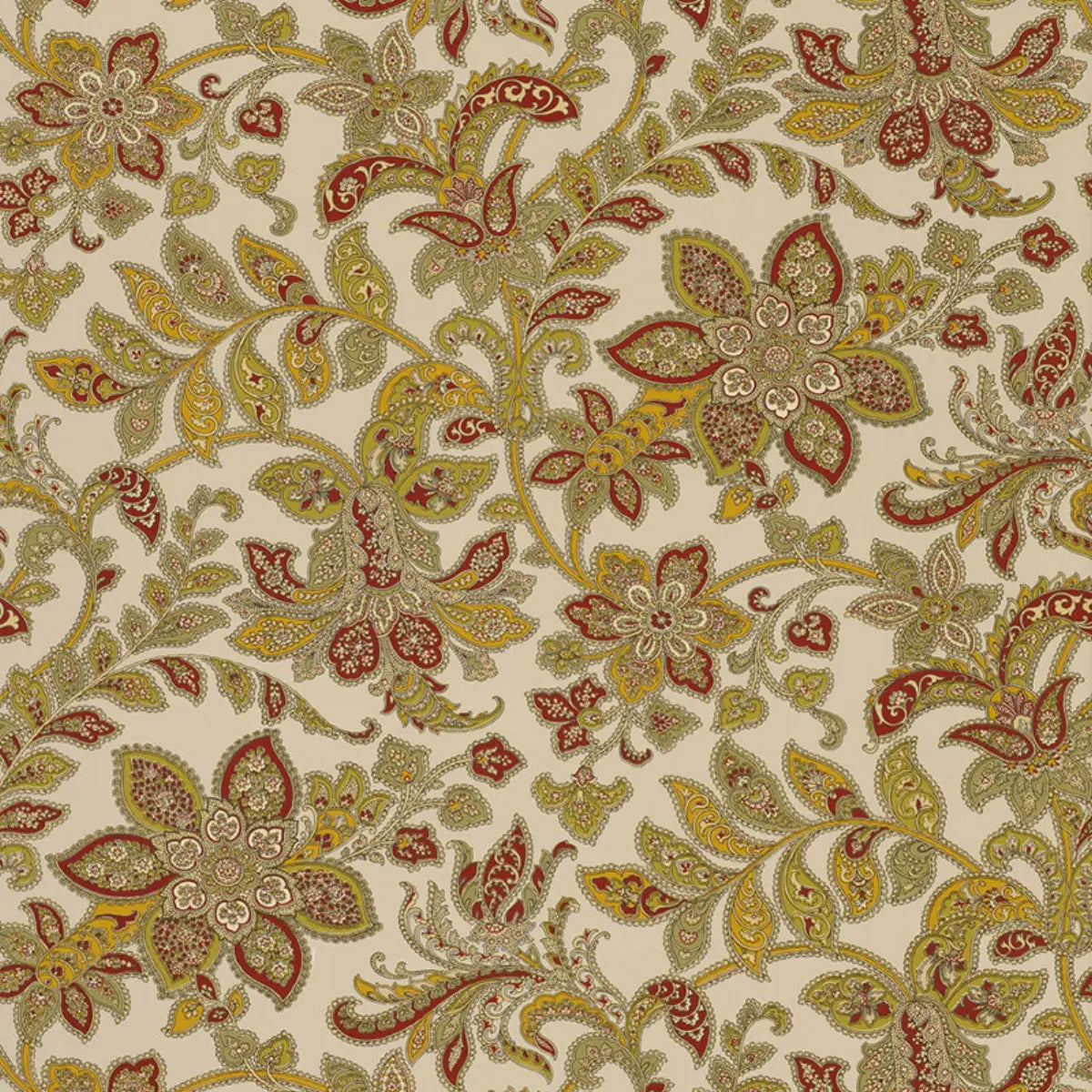 Corsini Paisley Wallpaper - Patina
