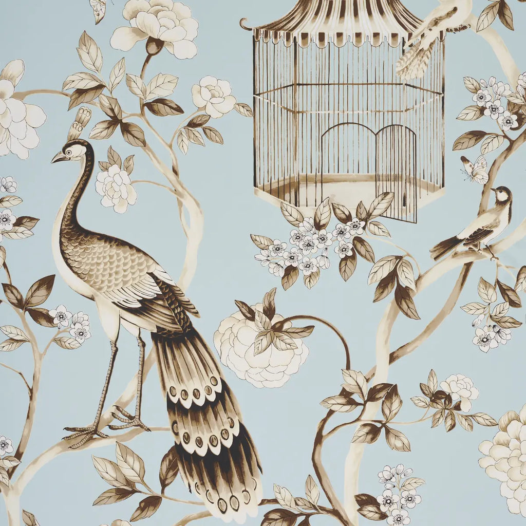 Oiseaux Et Fleurs Wallpaper