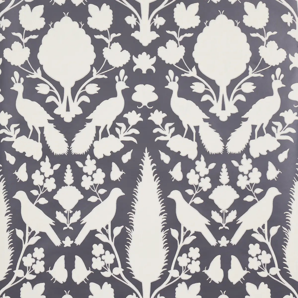 Chenonceau Wallpaper - Charcoal
