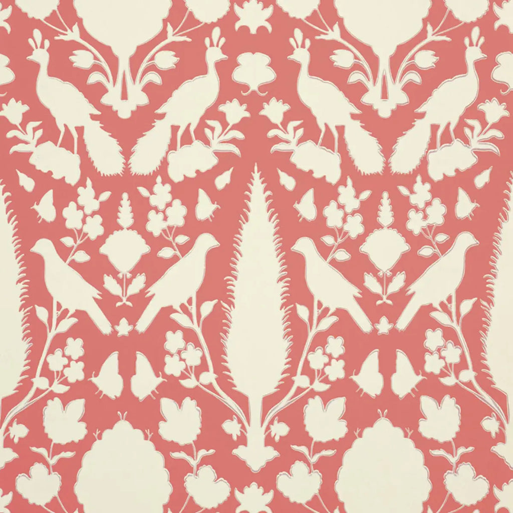 Chenonceau Wallpaper - Coral