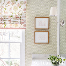 Load image into Gallery viewer, Harbury Trellis Wallpaper in an interior setting