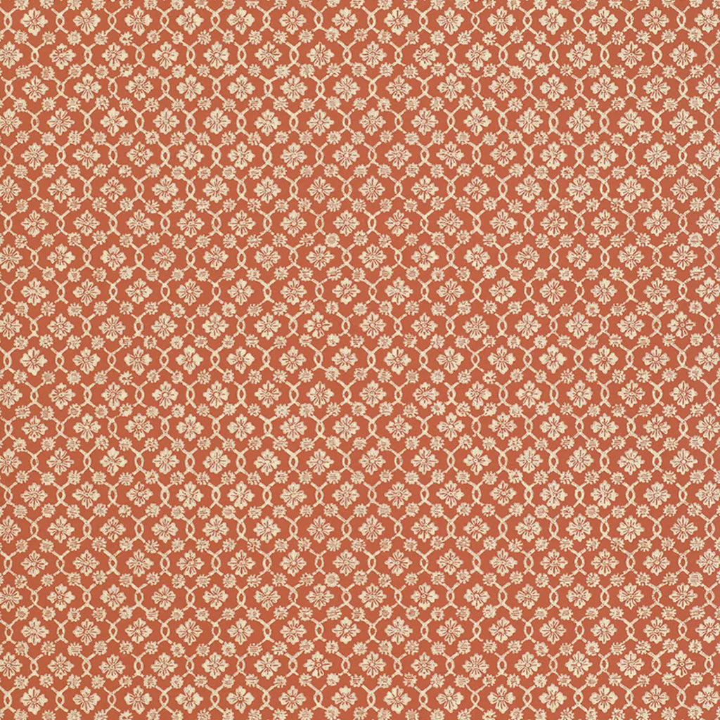 Harbury Trellis Wallpaper - Coral