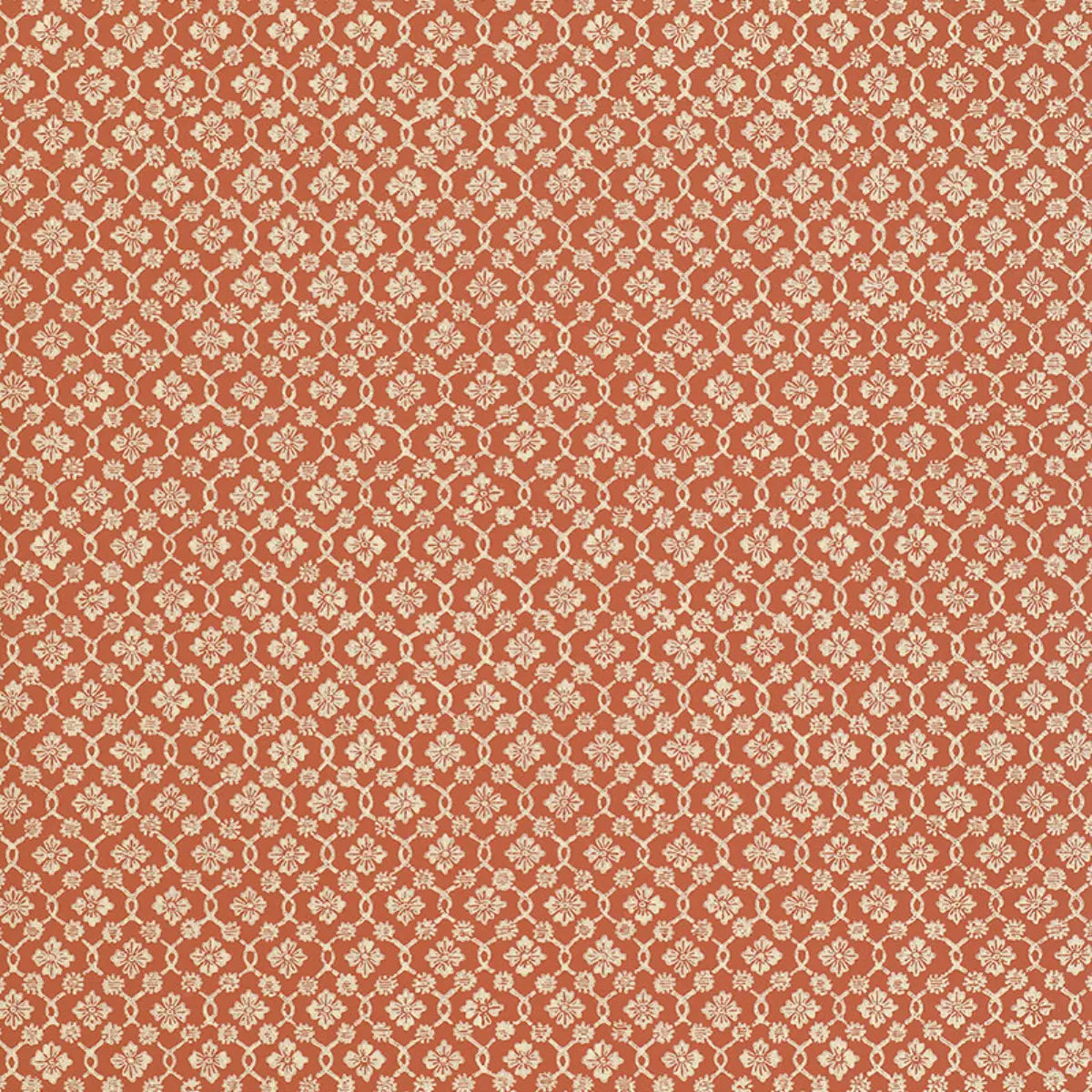 Harbury Trellis Wallpaper - Coral