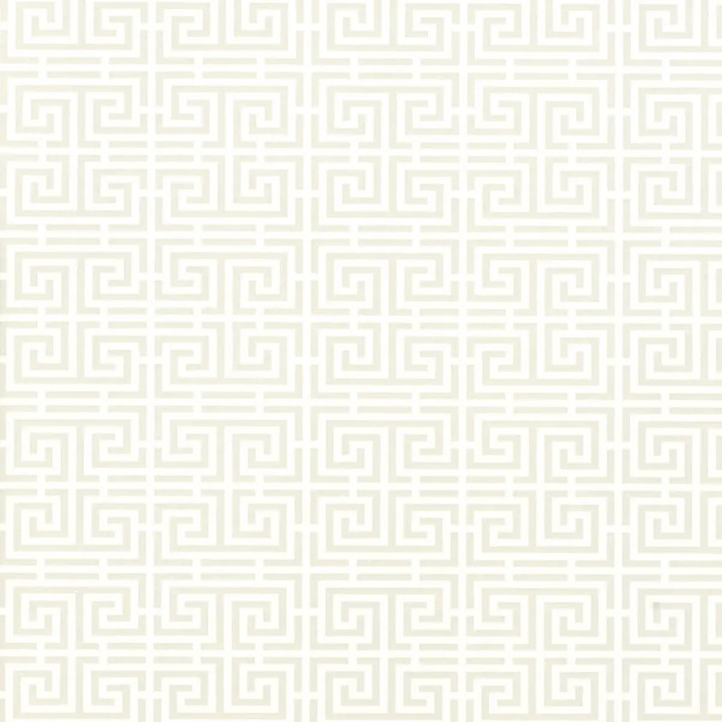 Chinois Fret Wallpaper - Alabaster