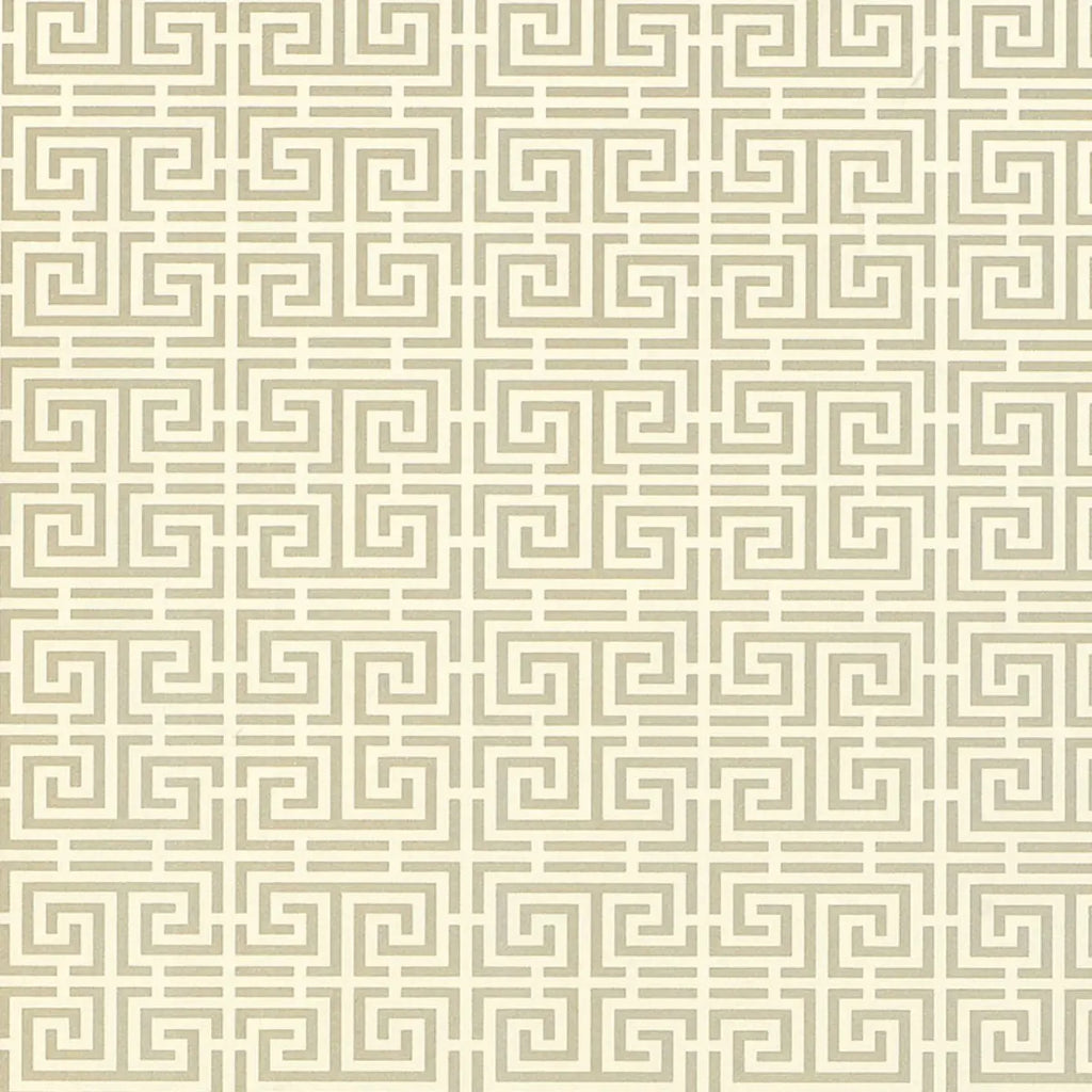 Chinois Fret Wallpaper - Pewter