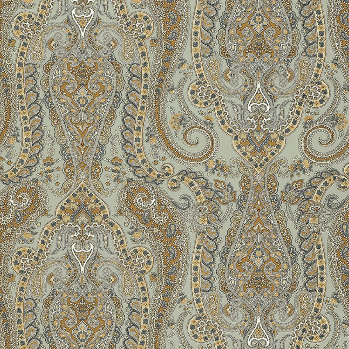 Isabella Paisley Wallpaper in an interior setting