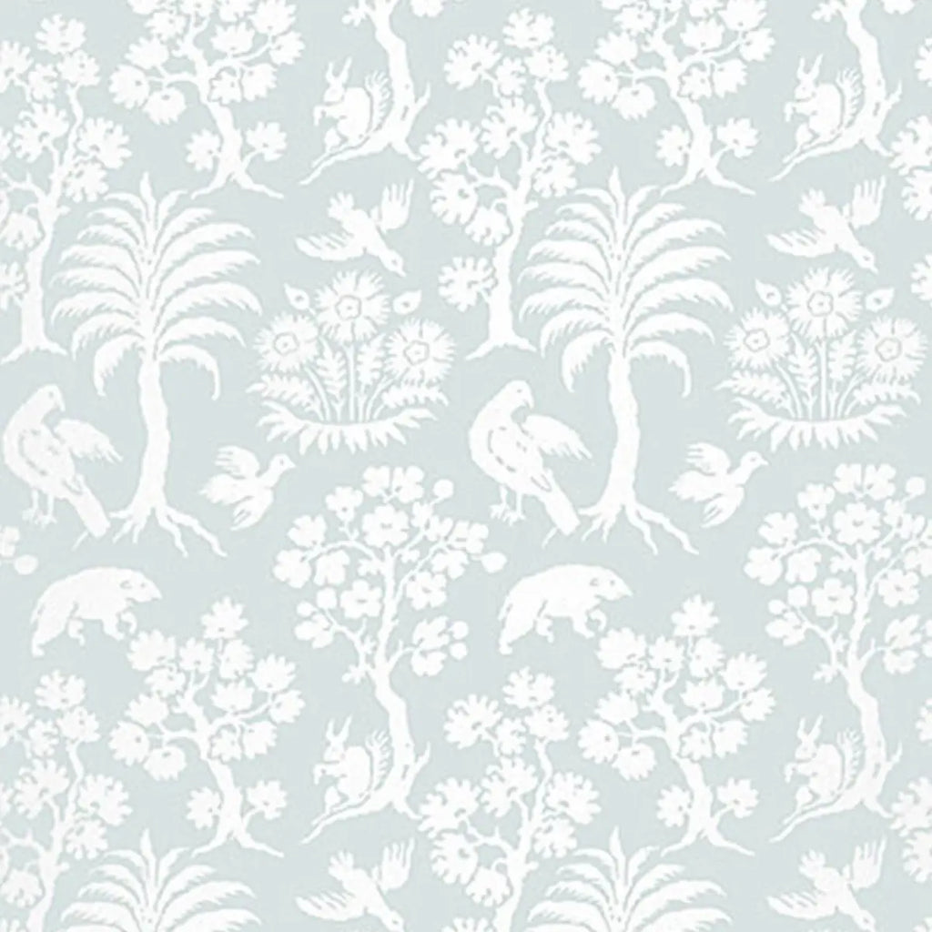 Palm Damask Wallpaper in an interior setting