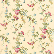 Load image into Gallery viewer, Chickadee Floral Wallpaper - Vanilla