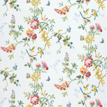 Load image into Gallery viewer, Chickadee Floral Wallpaper - Sky