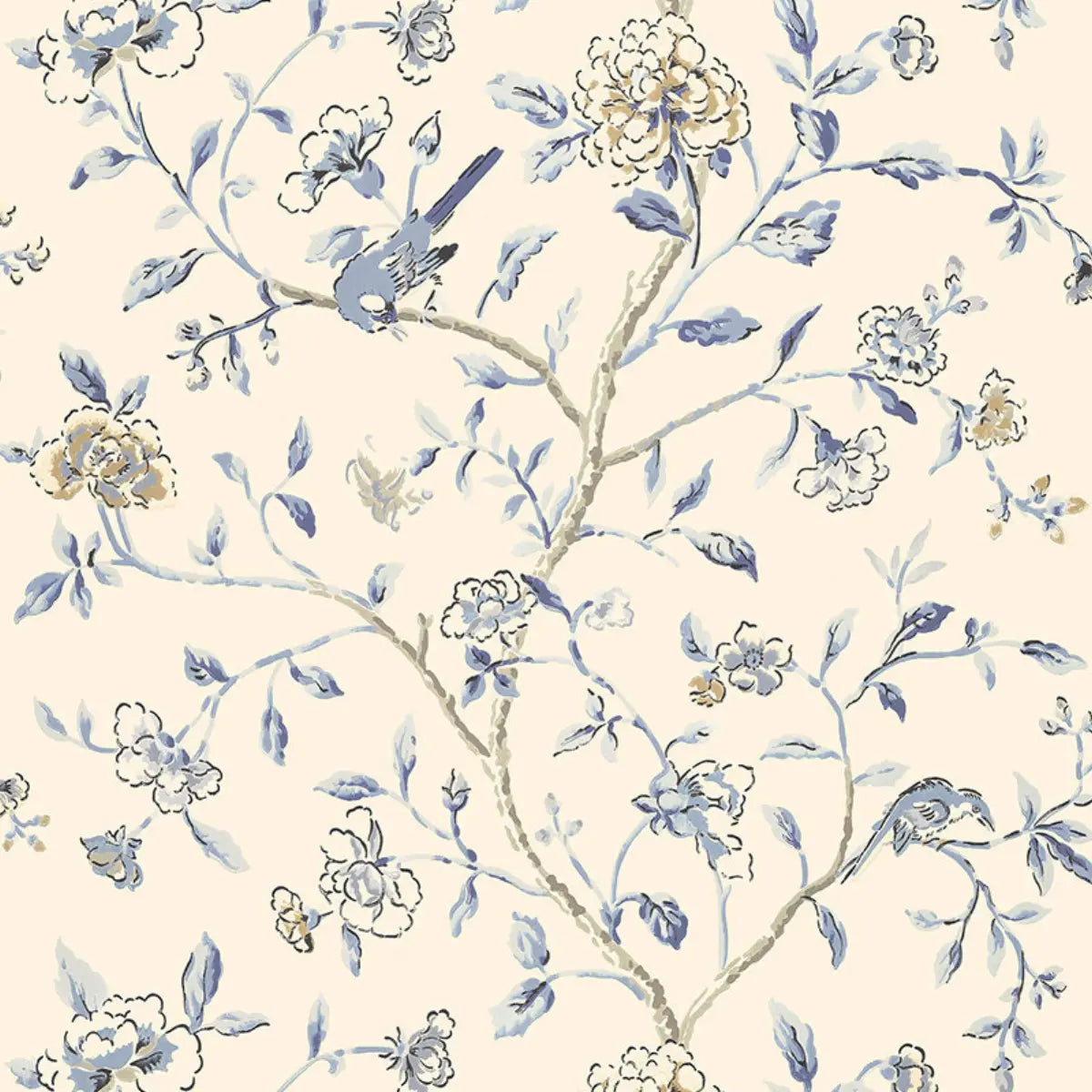 Annabelle Vine Wallpaper - Porcelain