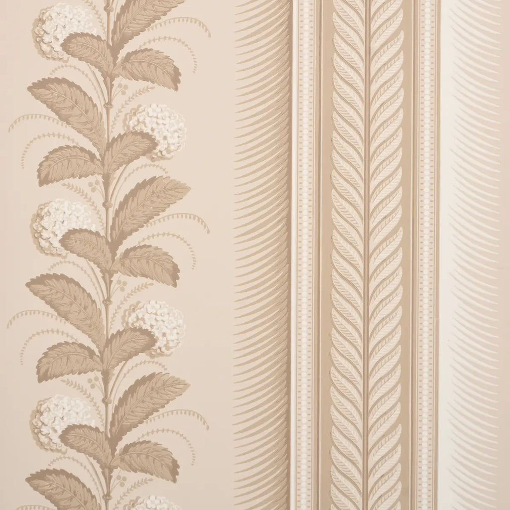 Hydrangea Drape Wallpaper - Fawn