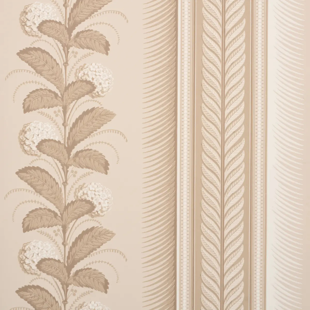 Hydrangea Drape Wallpaper - Fawn