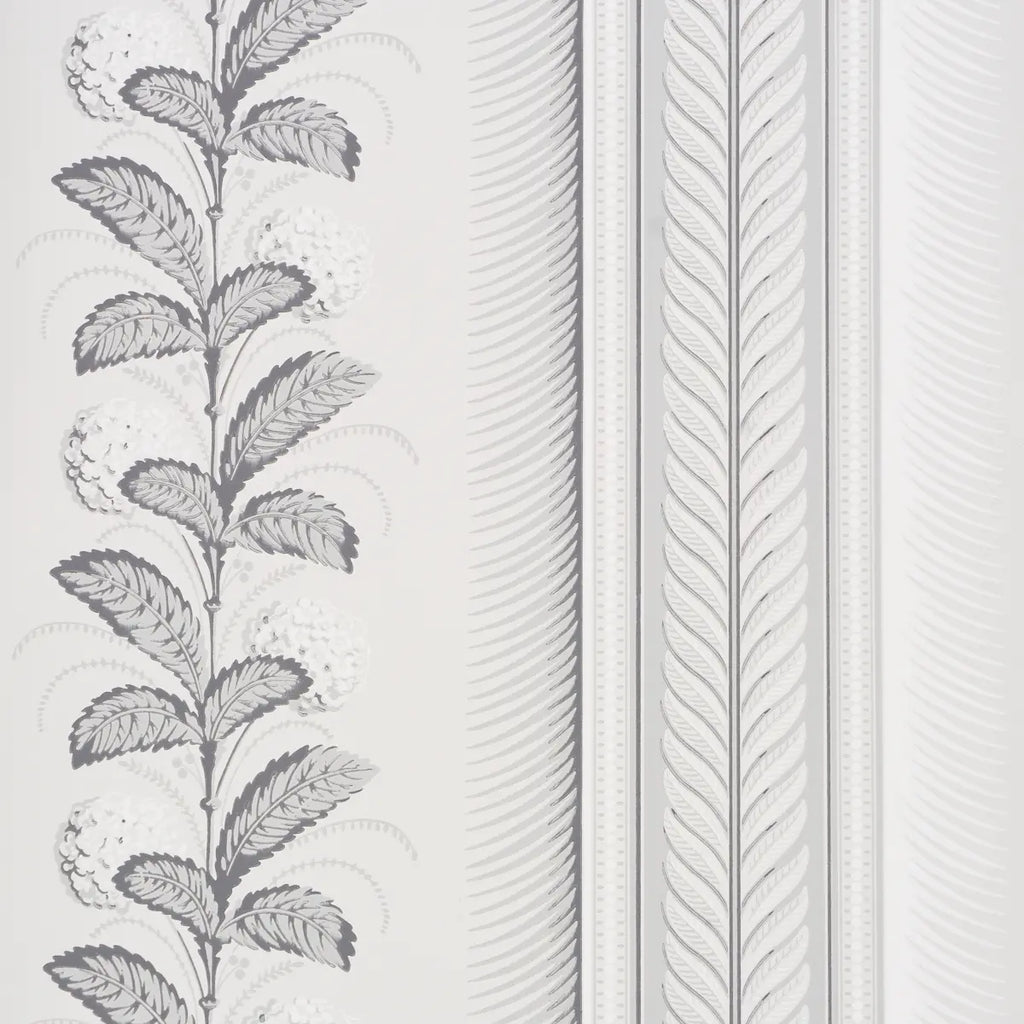 Hydrangea Drape Wallpaper - Grisaille