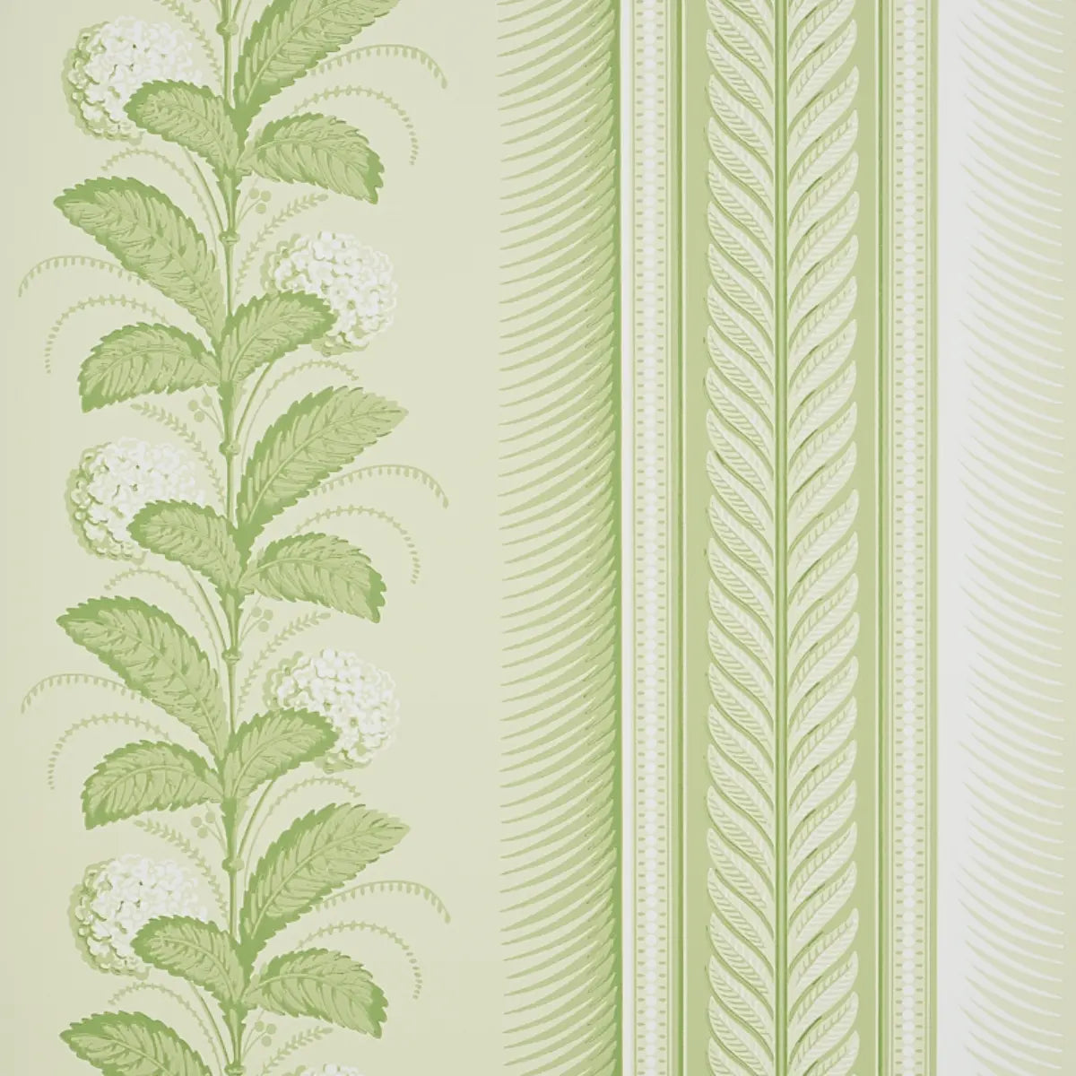 Hydrangea Drape Wallpaper - Green