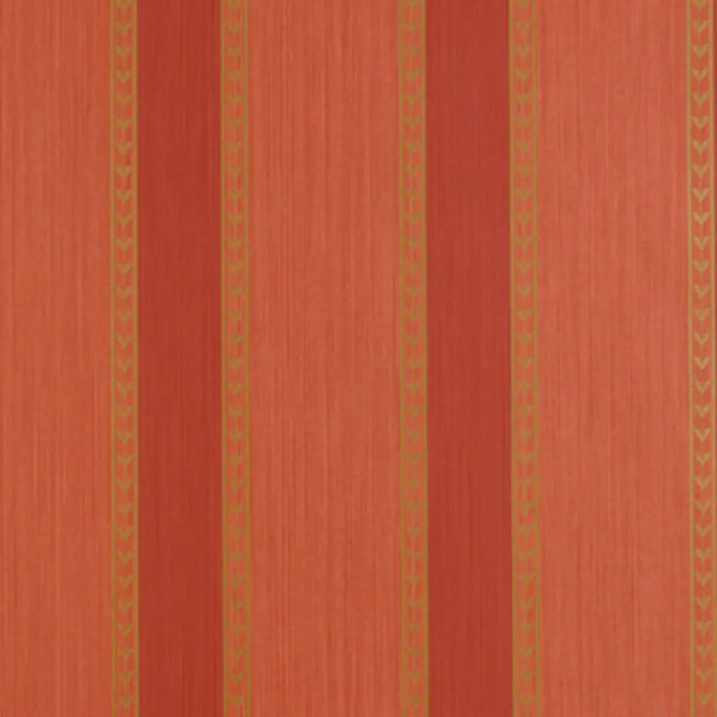 Lansdowne Strie Stripe Wallpaper - Coral