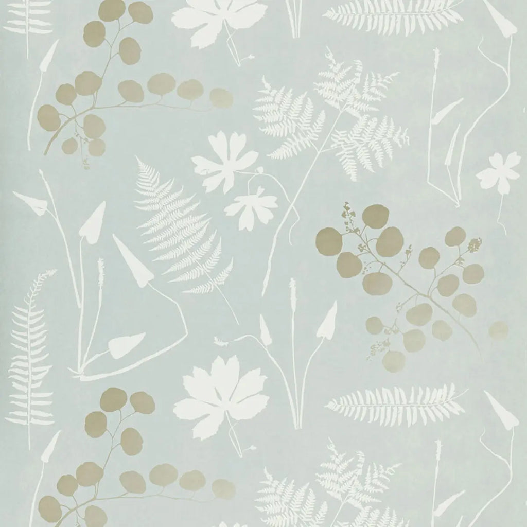 Modern Botanical Wallpaper in an interior setting