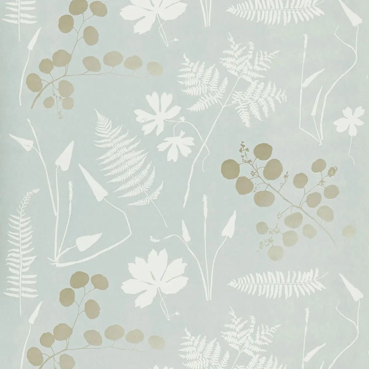 Modern Botanical Wallpaper in an interior setting