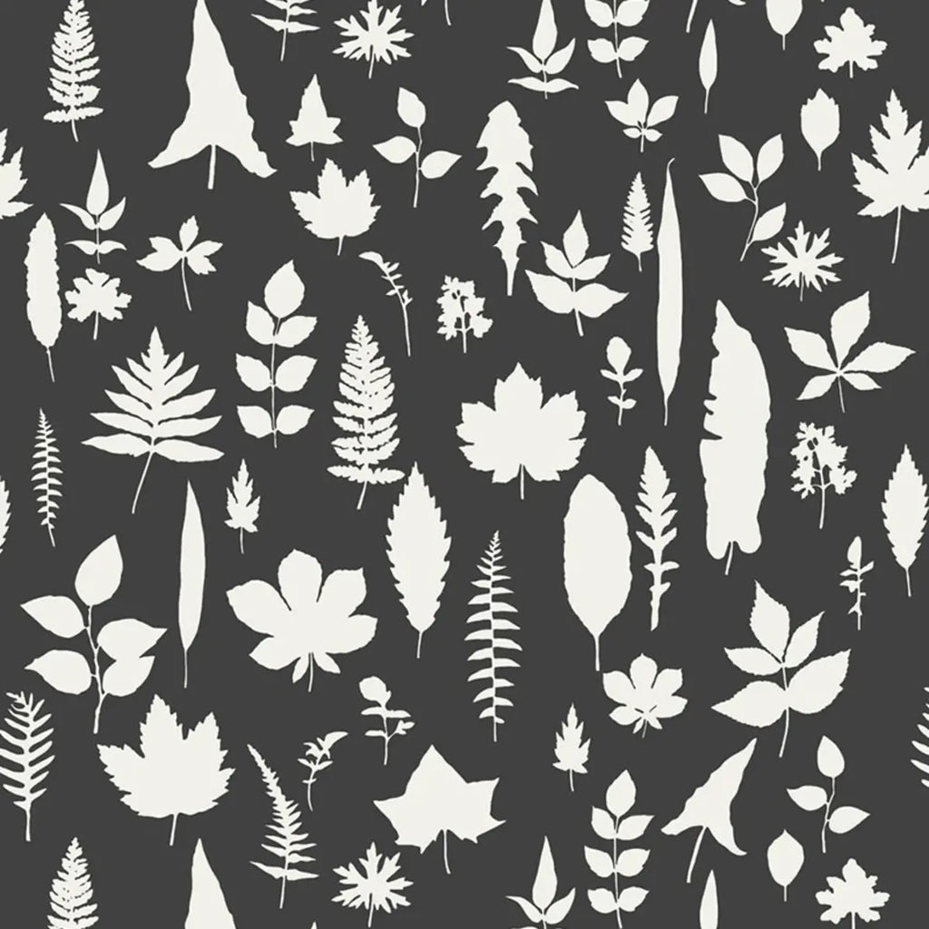 Leaves Wallpaper - Graphite