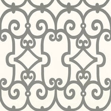 Load image into Gallery viewer, Manor Gate Wallpaper - Charcoal