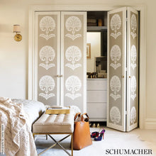 Load image into Gallery viewer, Ottoman Flower Wallpaper in an interior setting