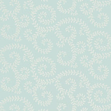 Load image into Gallery viewer, Leafy Scroll Wallpaper - Sky