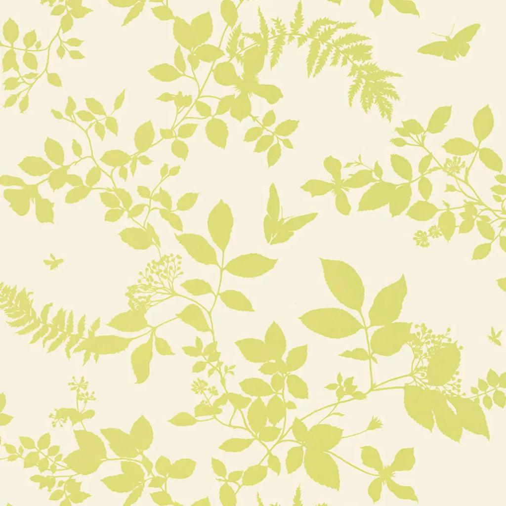 Shadow Vine Wallpaper - Chartreuse