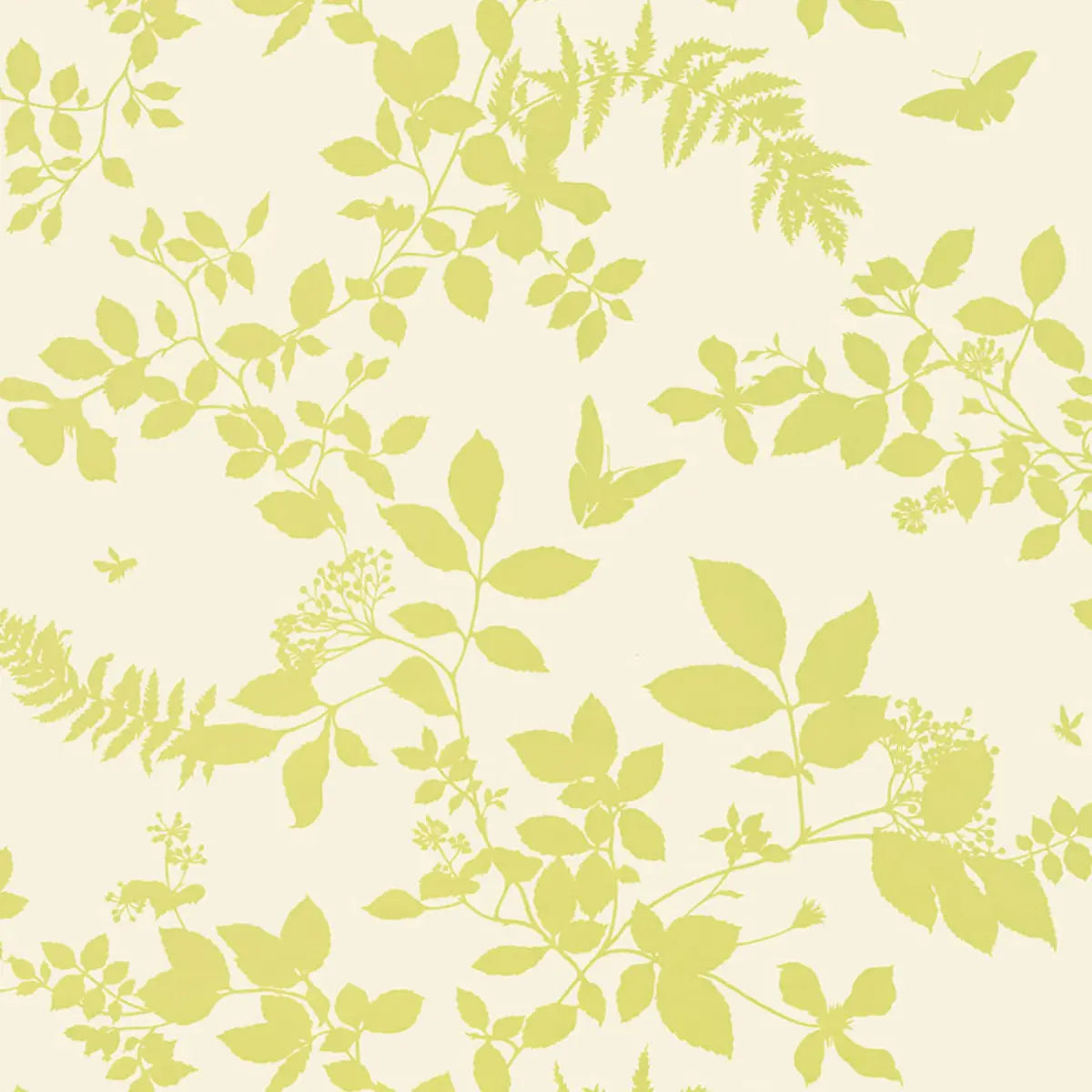 Shadow Vine Wallpaper - Chartreuse