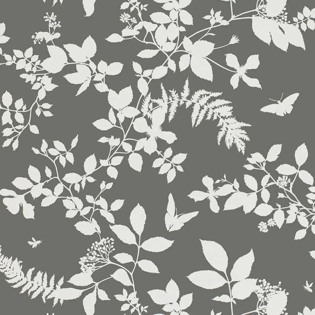Shadow Vine Wallpaper - Charcoal